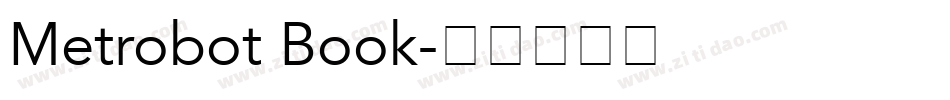 Metrobot Book字体转换